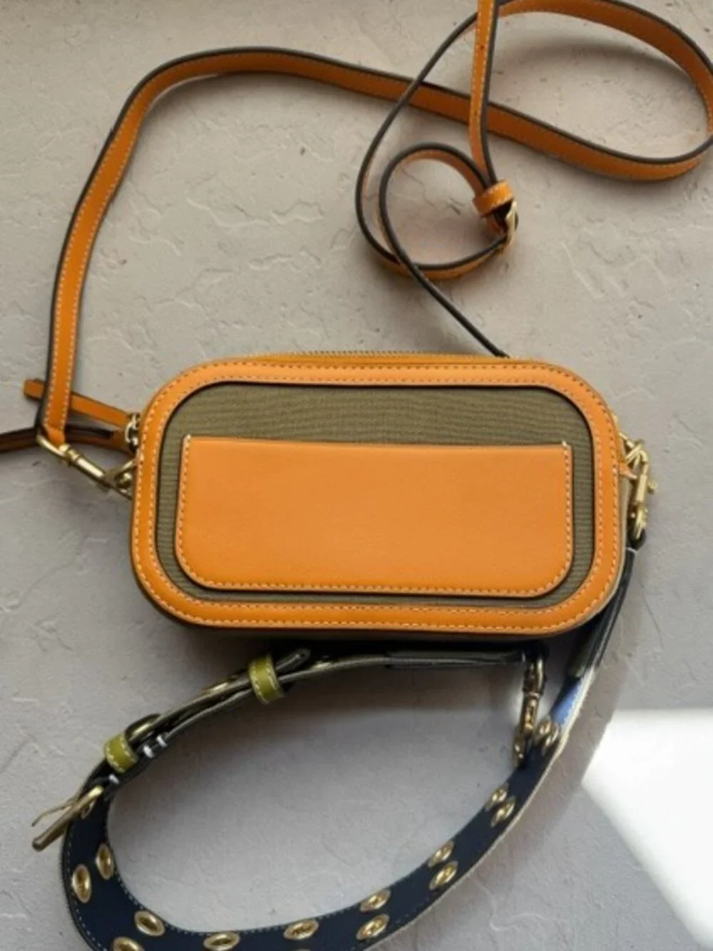 Tory Burch Women's Mini Miller Canvas CrossBody Bag In Cumin